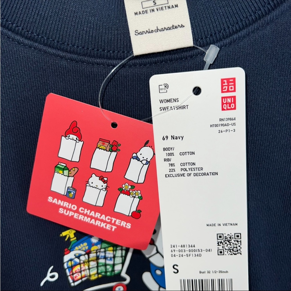 Uniqlo Hello Kitty Sanrio Characters Sweatshirt - Picture 12 of 14